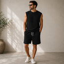 Conjunto Canelado Montaro™ com Regata de Caimento Moderno e Bermuda com Cordão Ajustável
